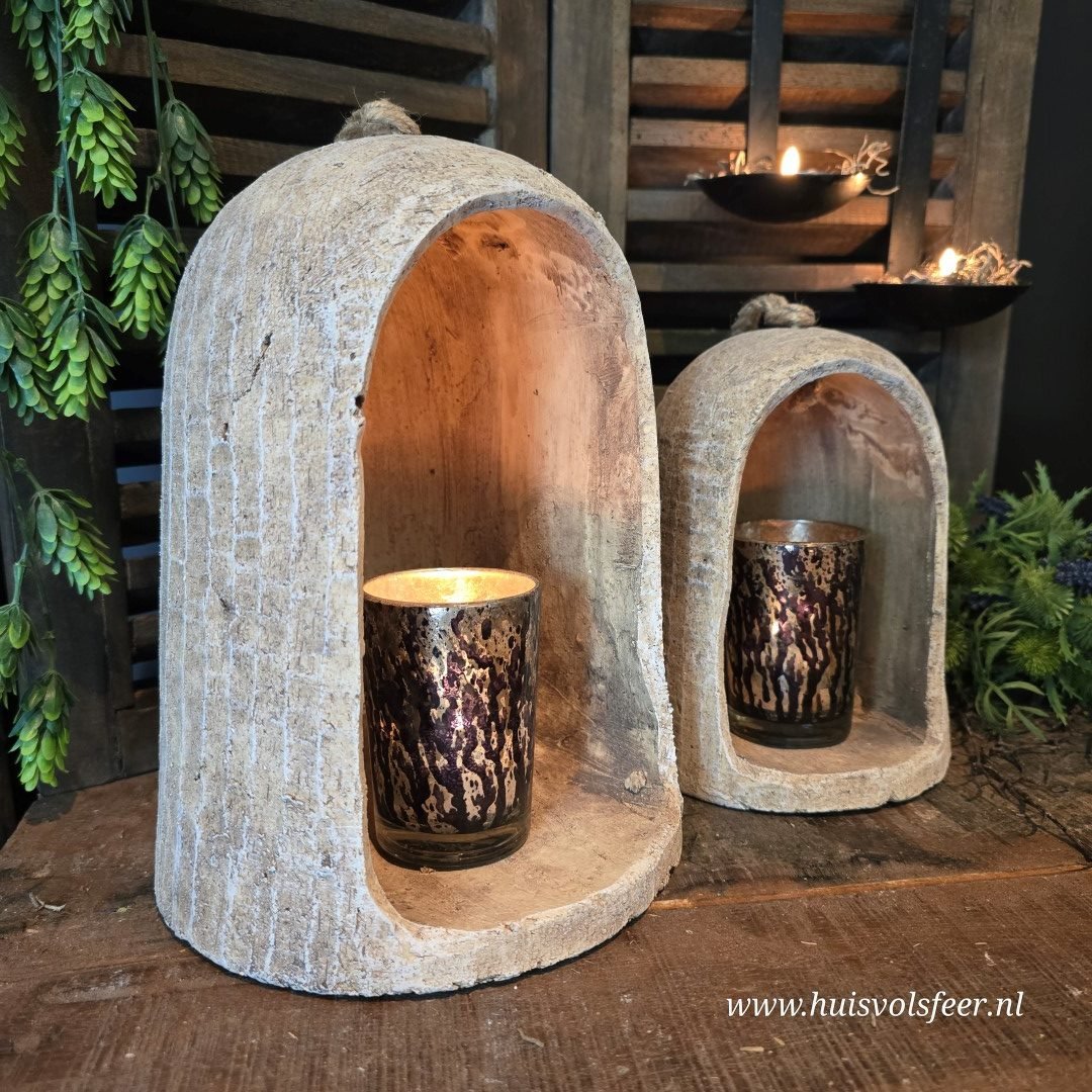 Waxinlichthouder- Pors || 19 cm. - Afbeelding 5