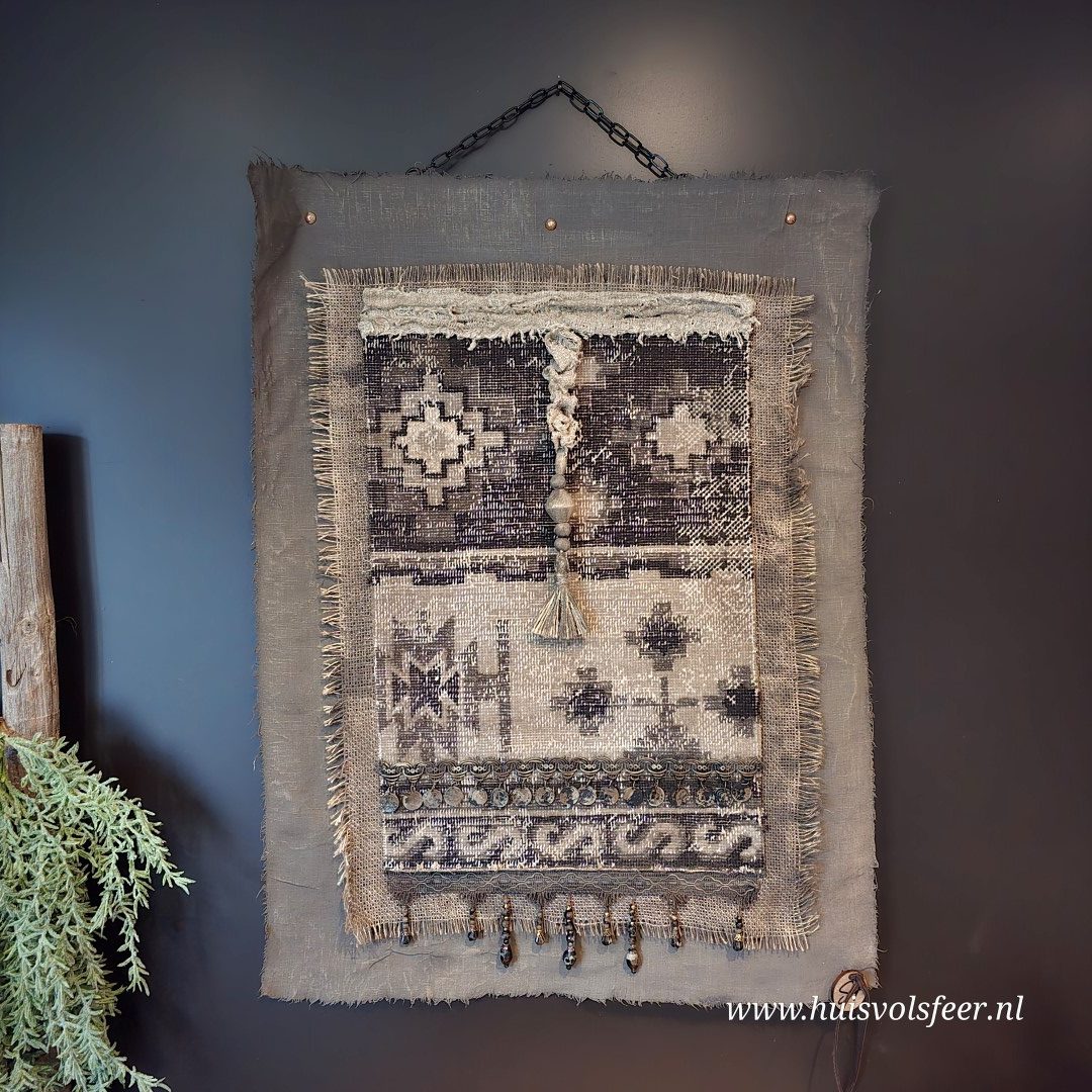 Handgemaakt wanddoek Kelim || 60xH80 cm. - Afbeelding 2