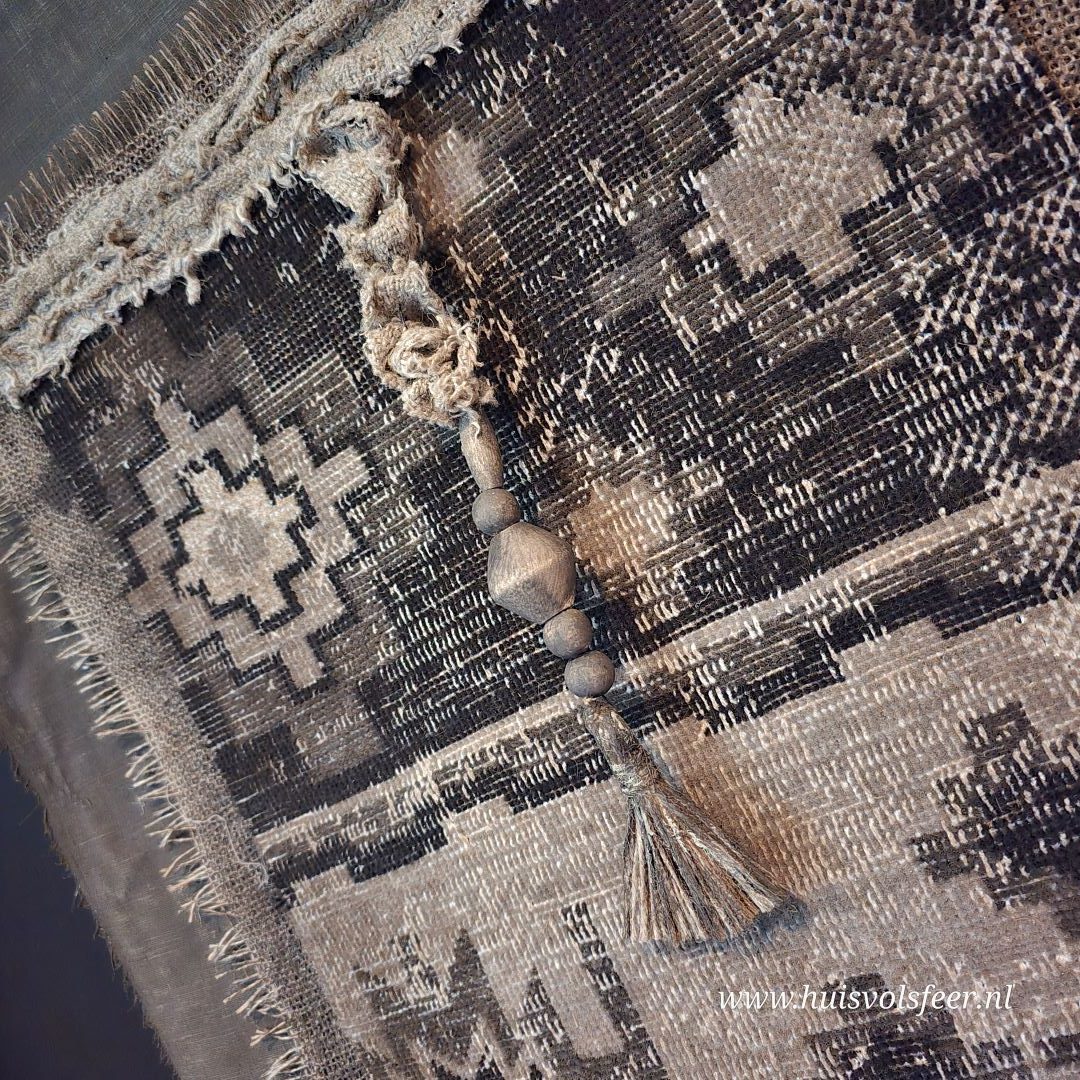 Handgemaakt wanddoek Kelim || 60xH80 cm. - Afbeelding 5