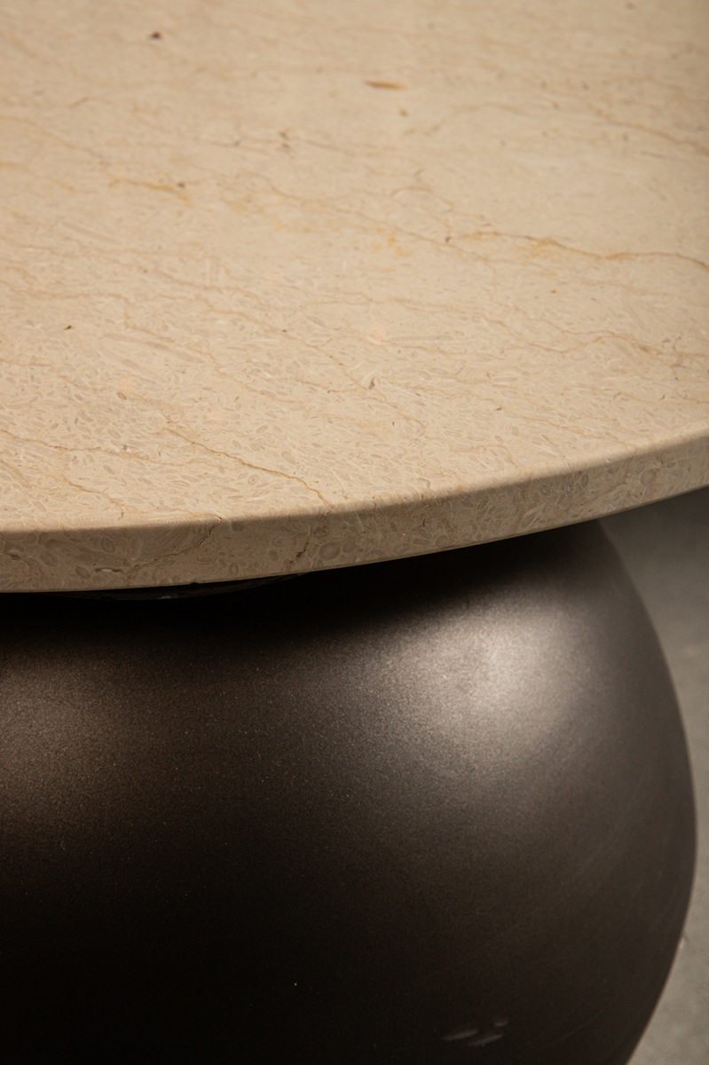PTMD Skippy coffee table beige marble - Afbeelding 3