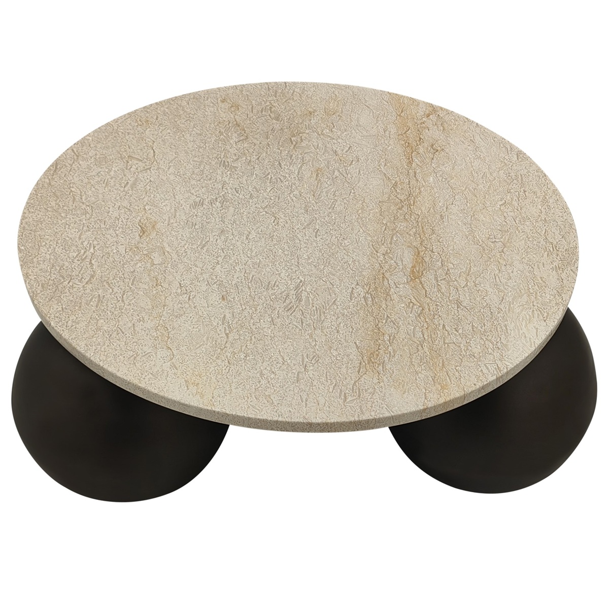 PTMD Skippy coffee table beige marble - Afbeelding 4
