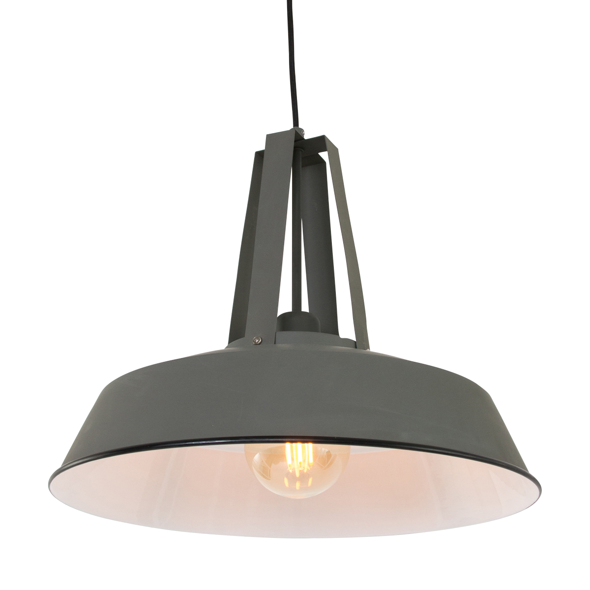 Industriële hanglamp Eden grijs ø 42 cm - Afbeelding 2