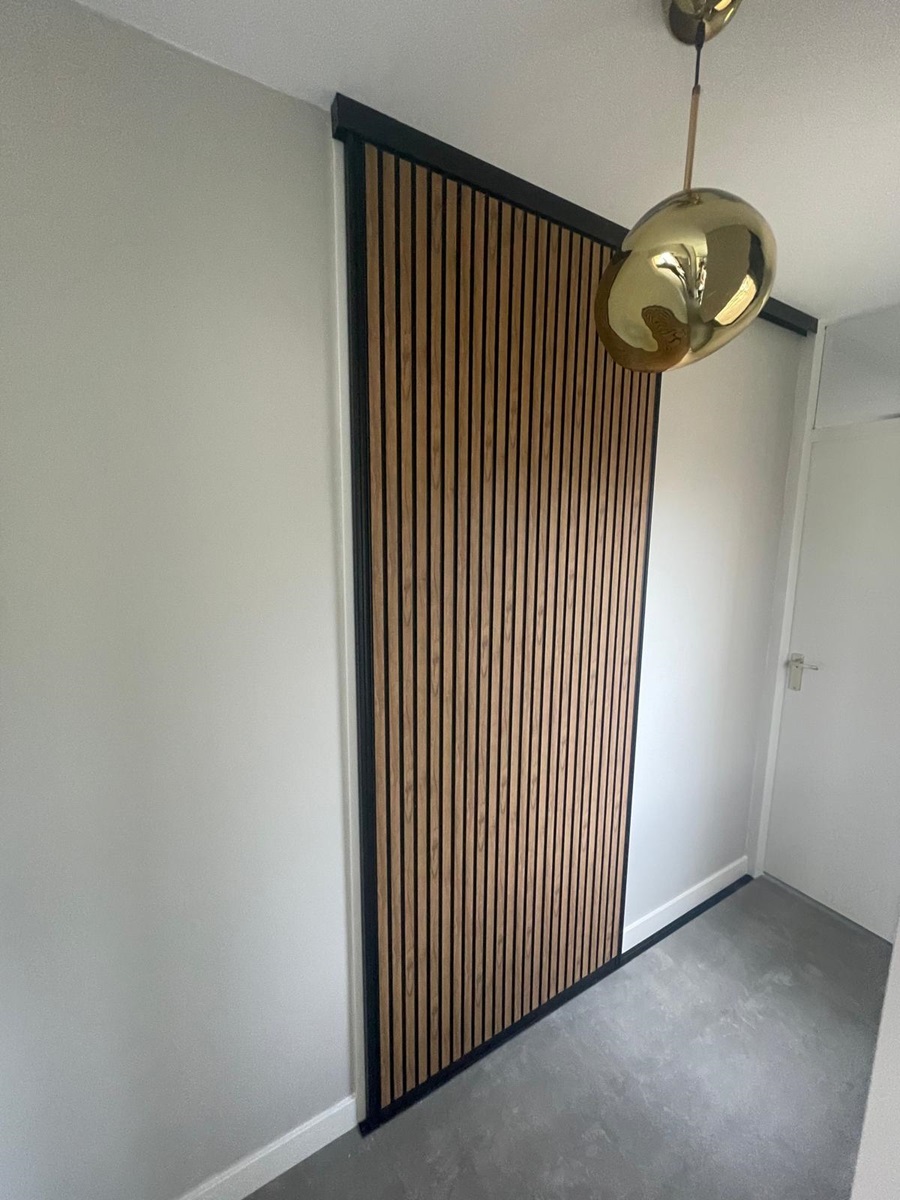 Schuifdeur met Lamelio wandpanelen vanaf
